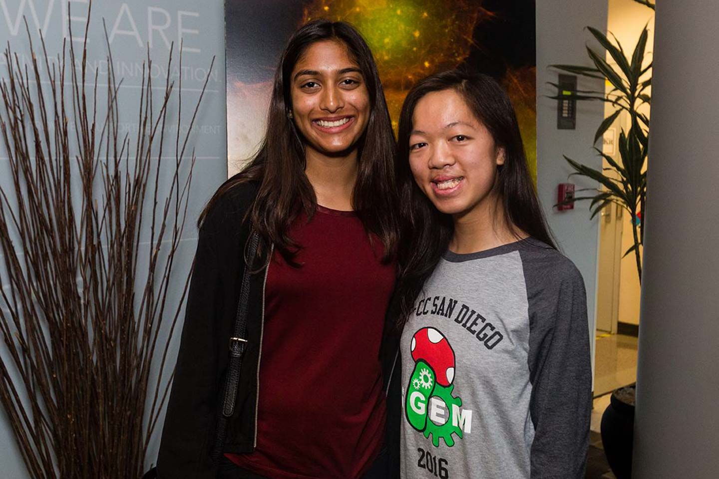 Torrey Pines High School students, Karishma Shah and Rachel J. Lian