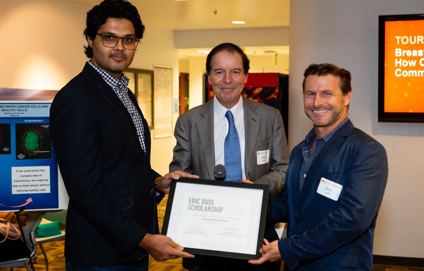 Gaurav Pathria, Garth Powis- Eric Dudle Scholarship