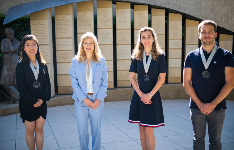 2022 Fishman Fund Awardees - Shanshan Yin, PhD, Tanja Eisemann, PhD, Cynthia Lebeaupin, PhD and Guillem Lambies Barjau, PhD