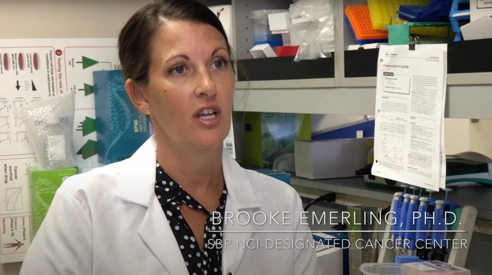 Still from video of Brooke Emerling, PhD