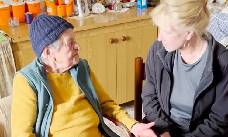 101 year-old Nicolina speaks with Tatiana Kisseleva