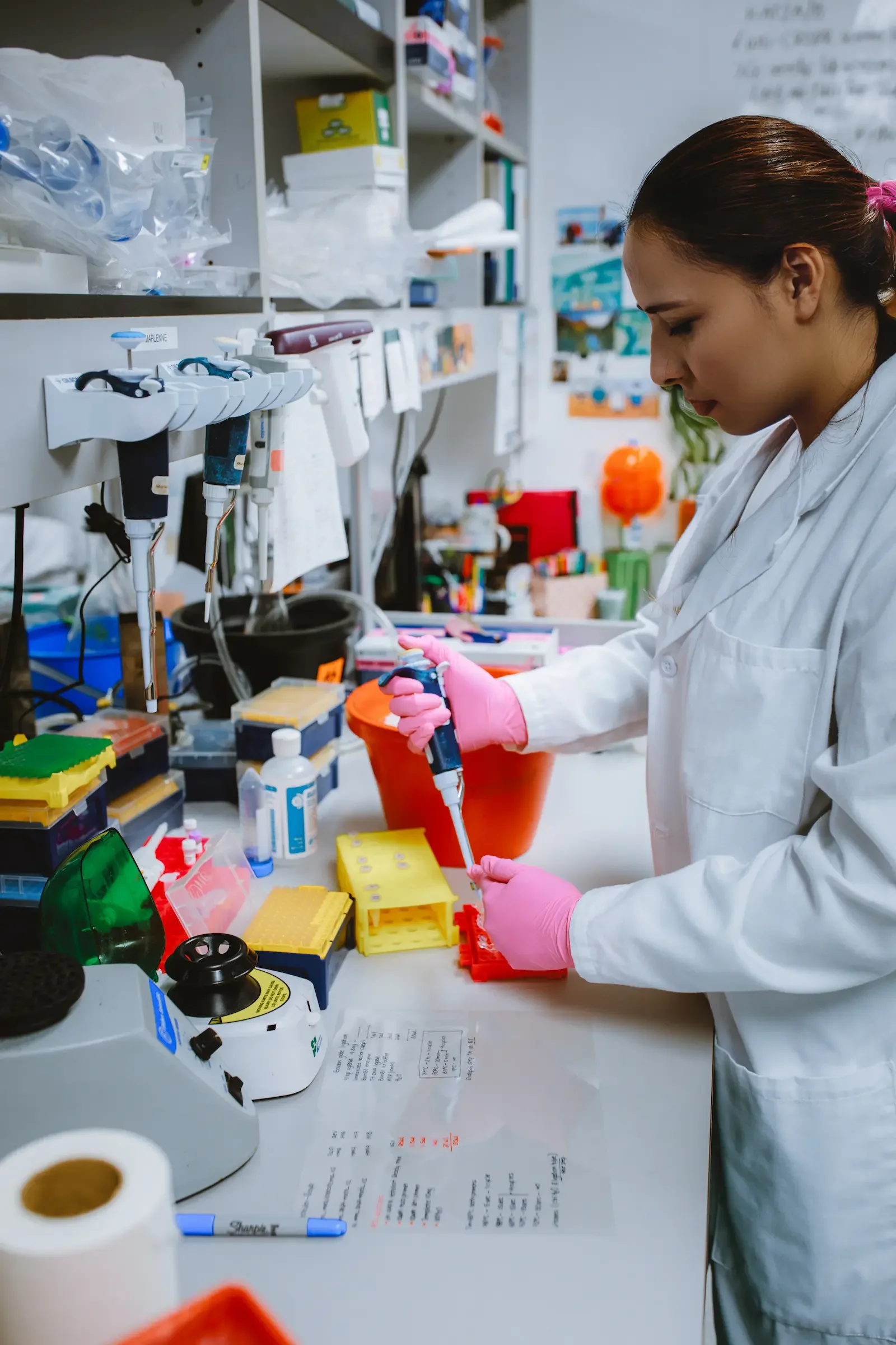 Scientist working in a lab