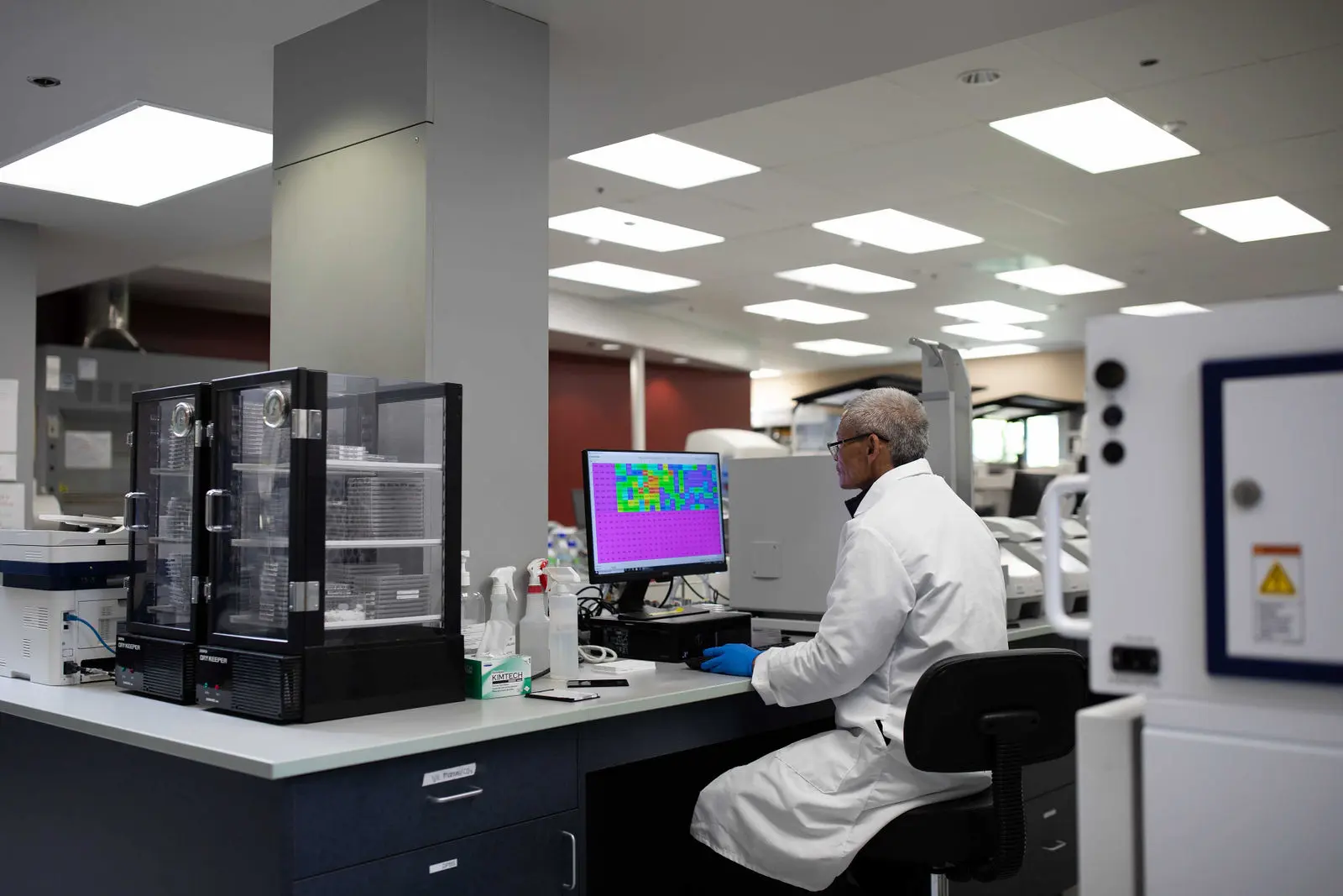 Scientist working in a lab