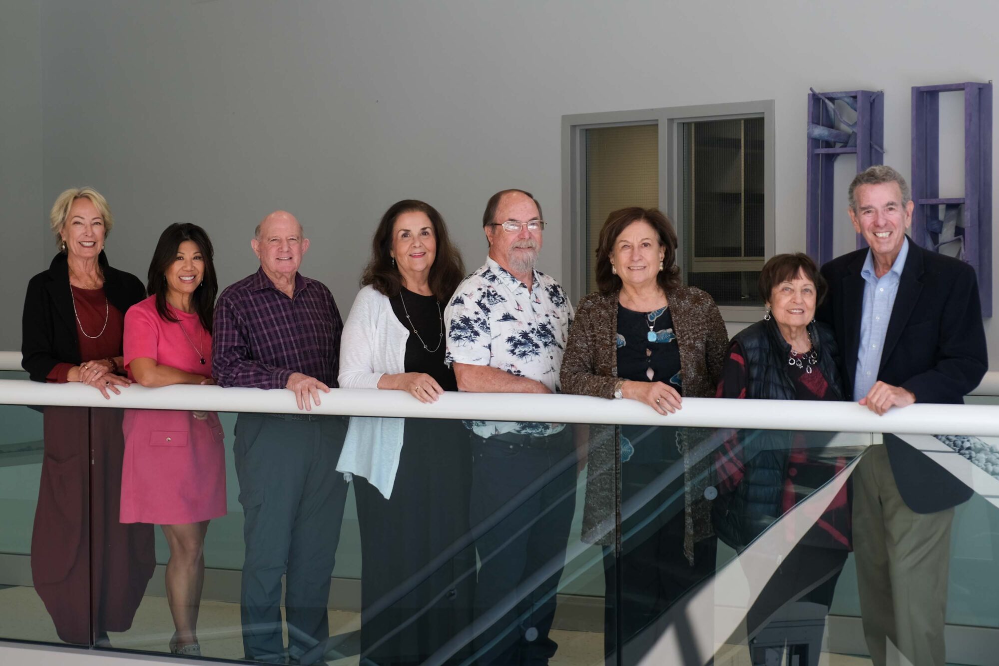 Board members posing for a group photo