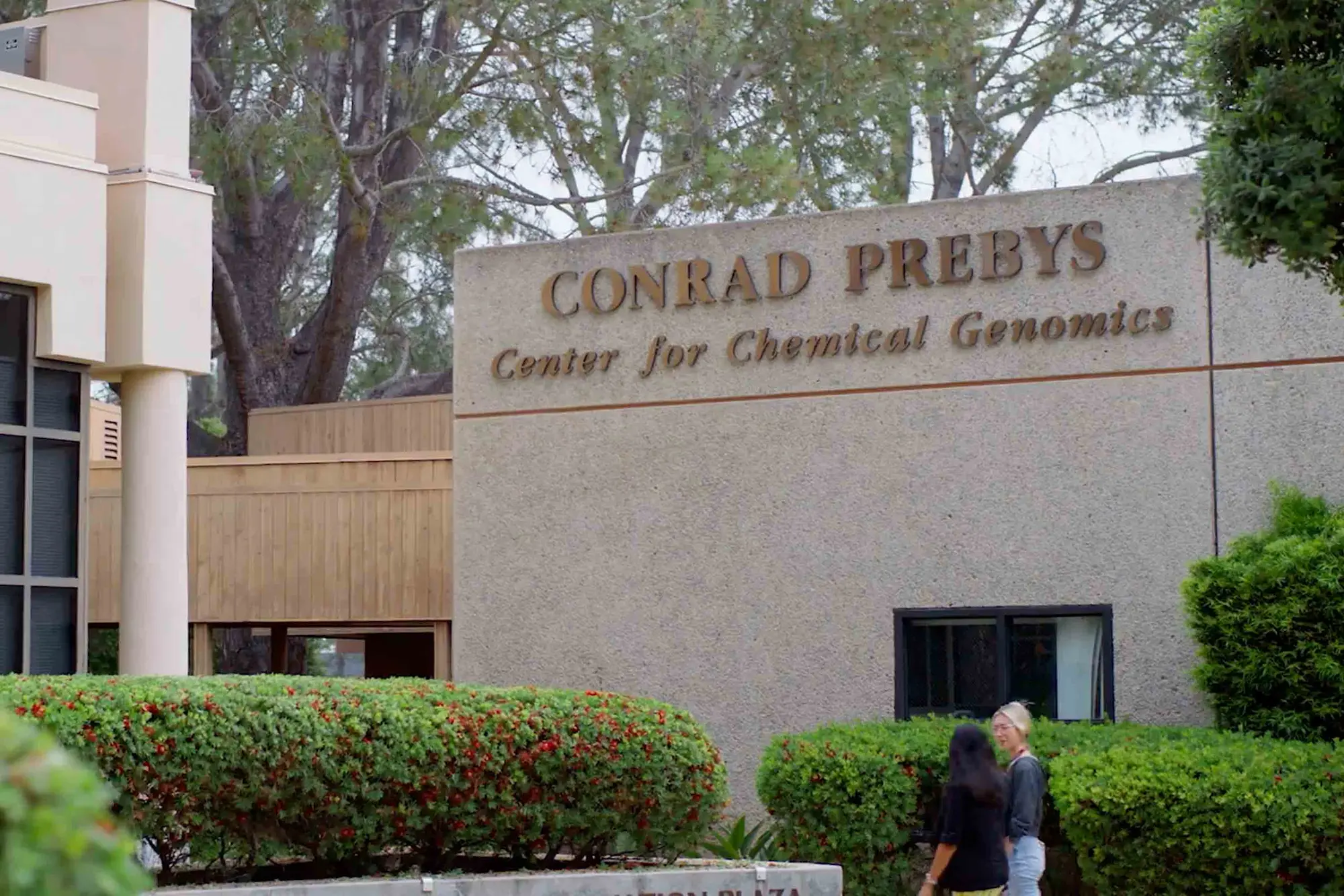 Exterior shot of the Conrad Prebys Center for Chemical Genomics