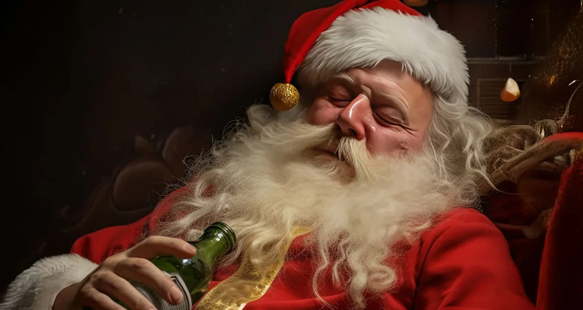 sleeping Santa Claus