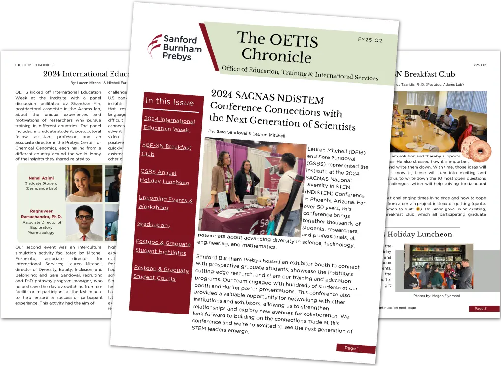 OETIS Chronicle cover spread, FY2025 Q2