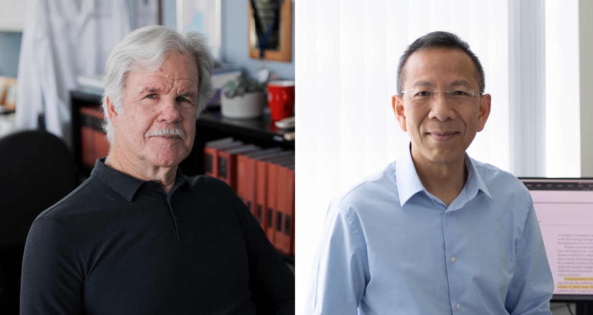 split image of Carl Ware and Tim Cheung