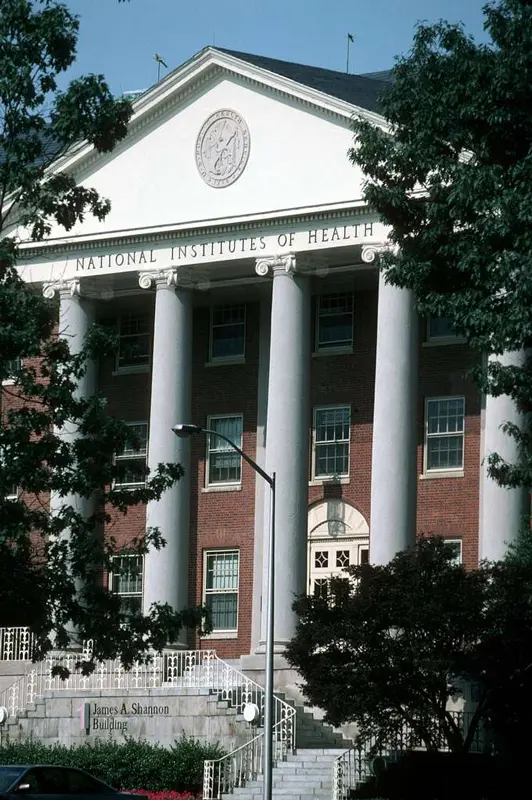 exterior of NIH building