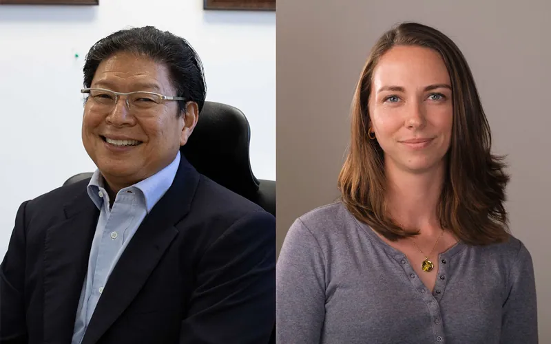 side by side image Jerold Chun and Juliet Nicodemus