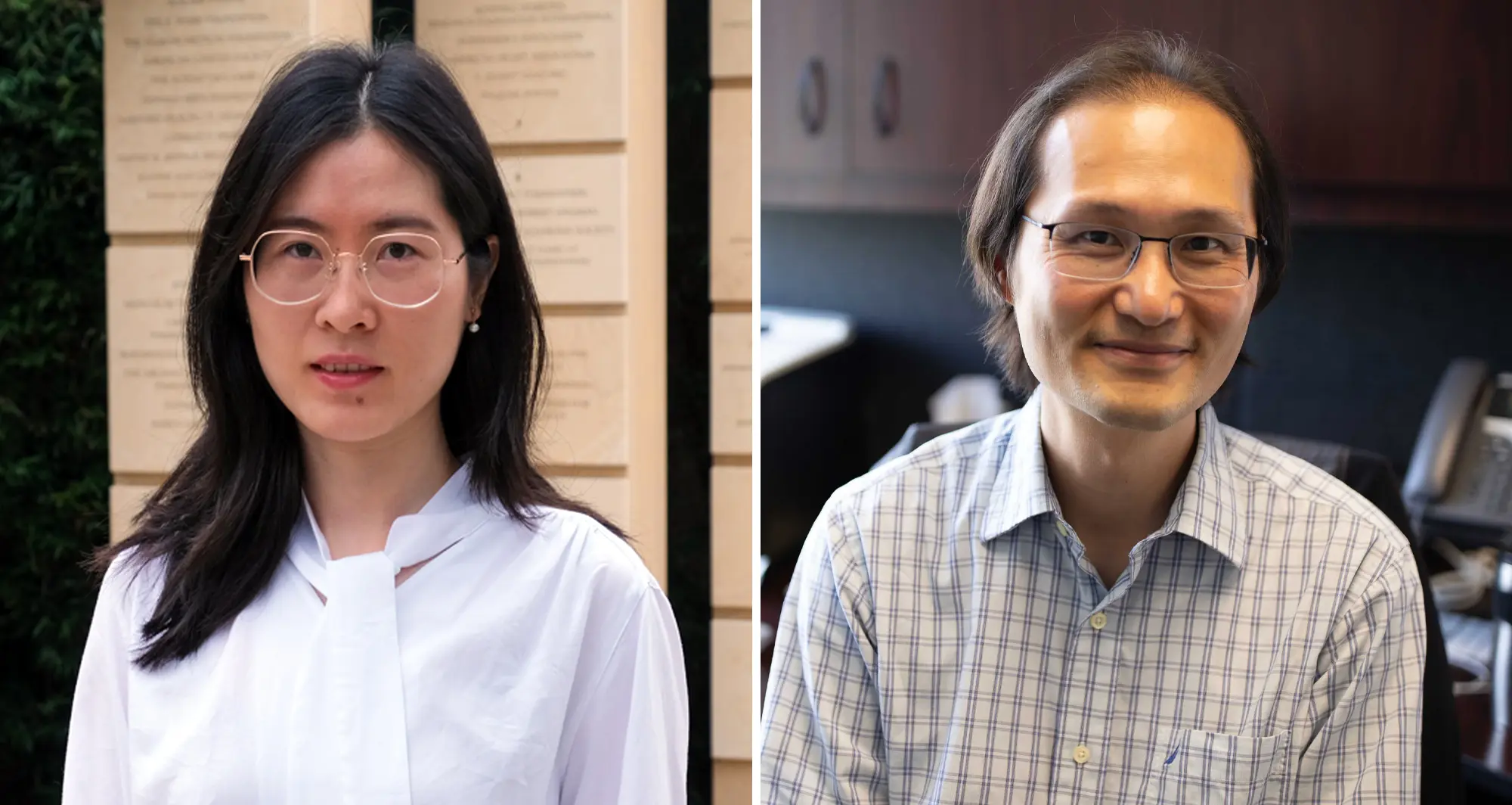 Kelly Yichen Li left and Kevin Yip right. Image credit: Sanford Burnham Prebys