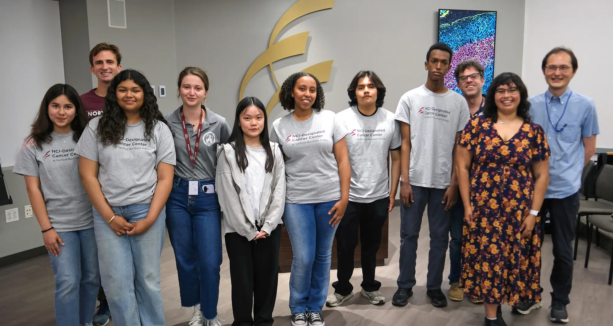 Preuss Intern group photo with PI mentors Image credit: Sanford Burnahm Prebys