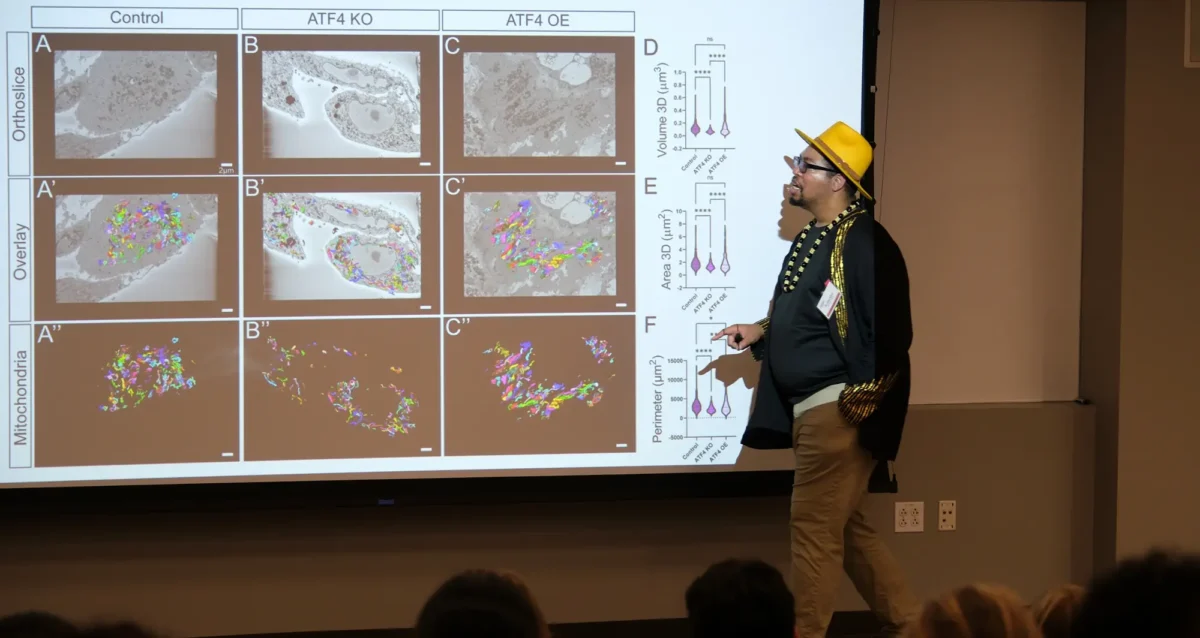 A.J. Hilton, PhD, giving keynote address