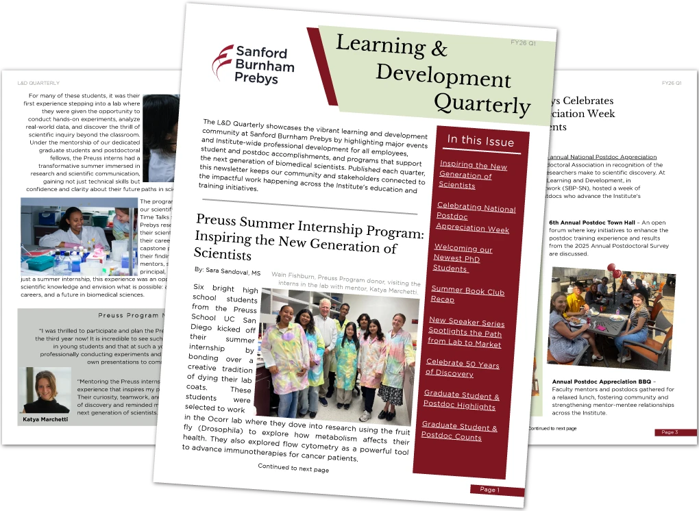 Learning & Development Chronicle FY26 Q1 first 3 pages