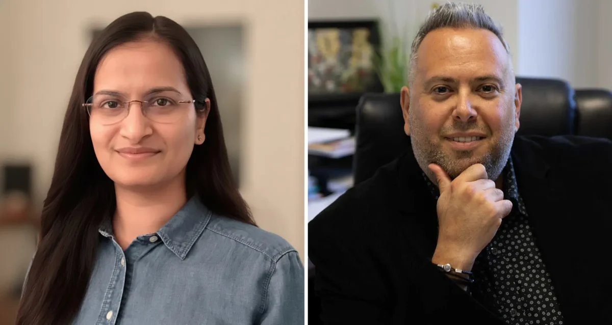 Priyanka Gupta and Cosimo Commisso