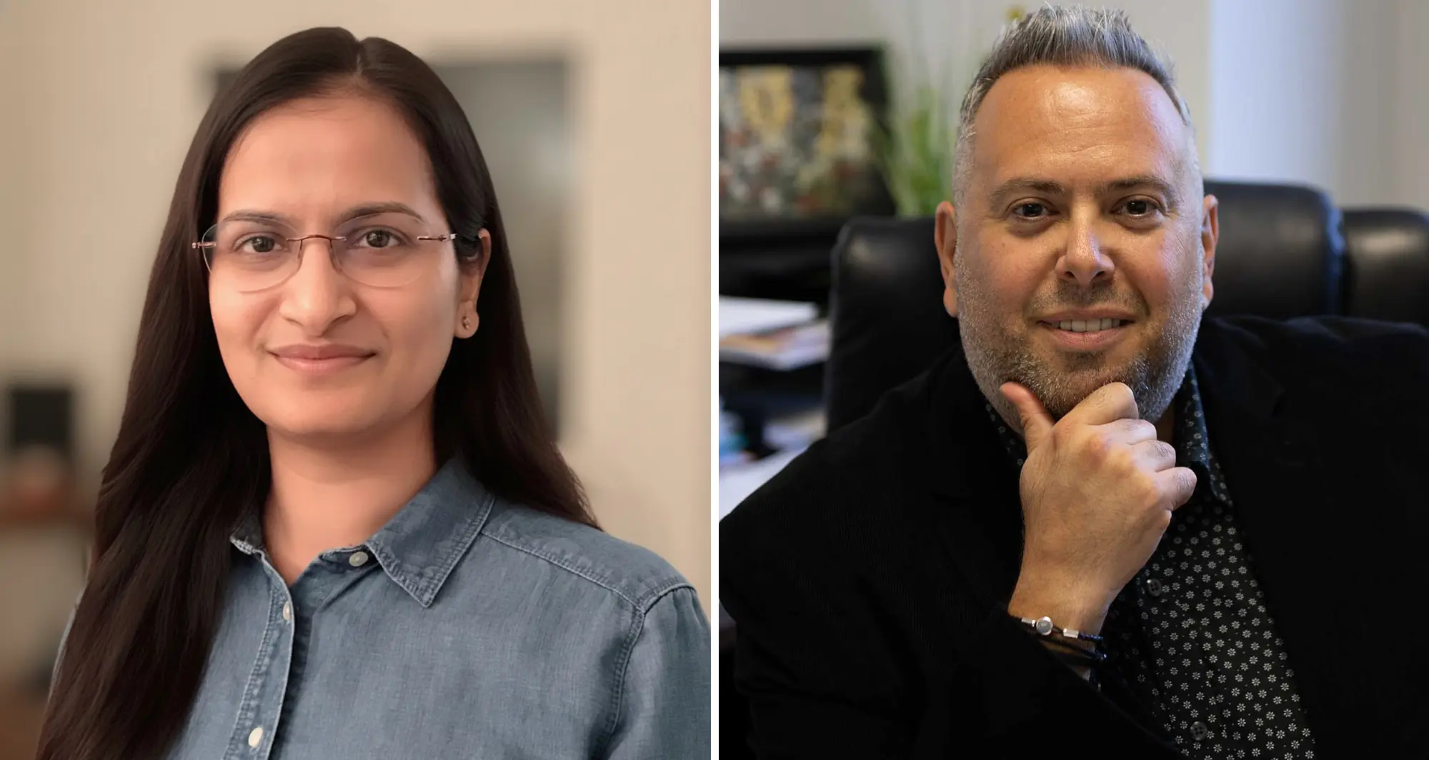 Priyanka Gupta and Cosimo Commisso