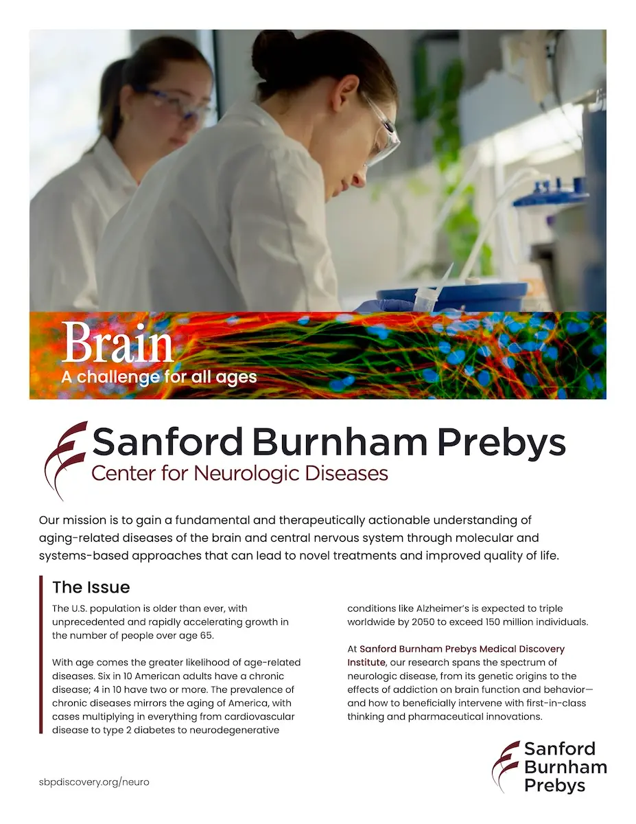 Center for Neurologic Diseases 2 pager cover