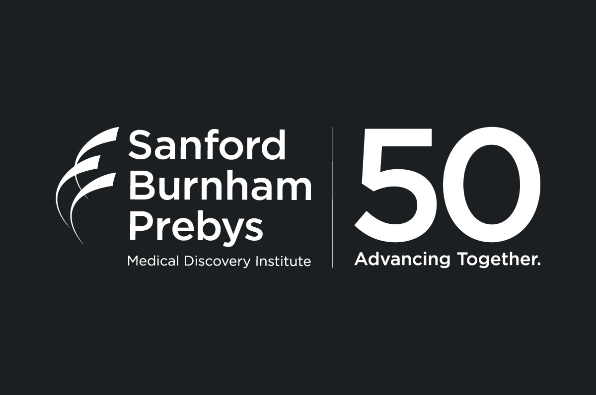 Sanford Burnham Prebys 50 logo dark