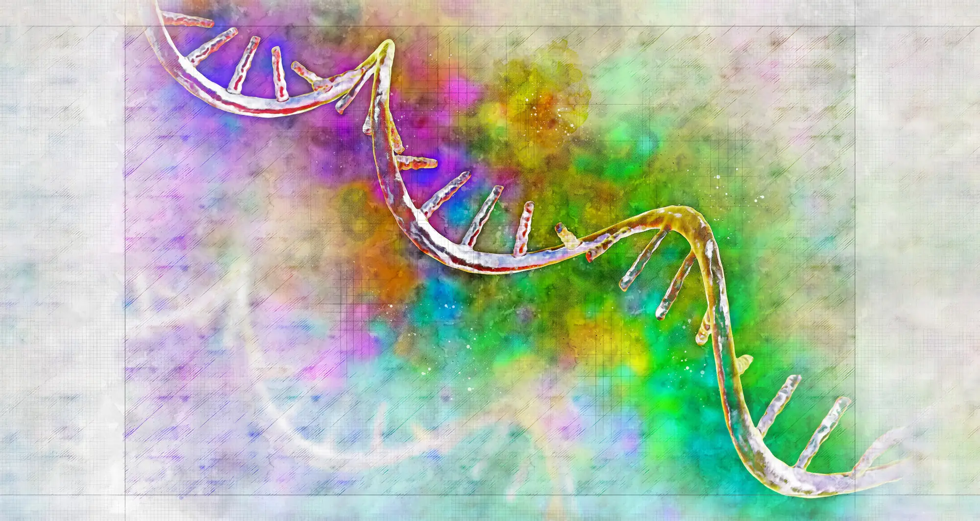 mRNA 3D illustration – The buildup of RNA pollution is associated with cellular stress and may contribute to an increased vulnerability to neurodegenerative diseases such as Alzheimer’s disease.