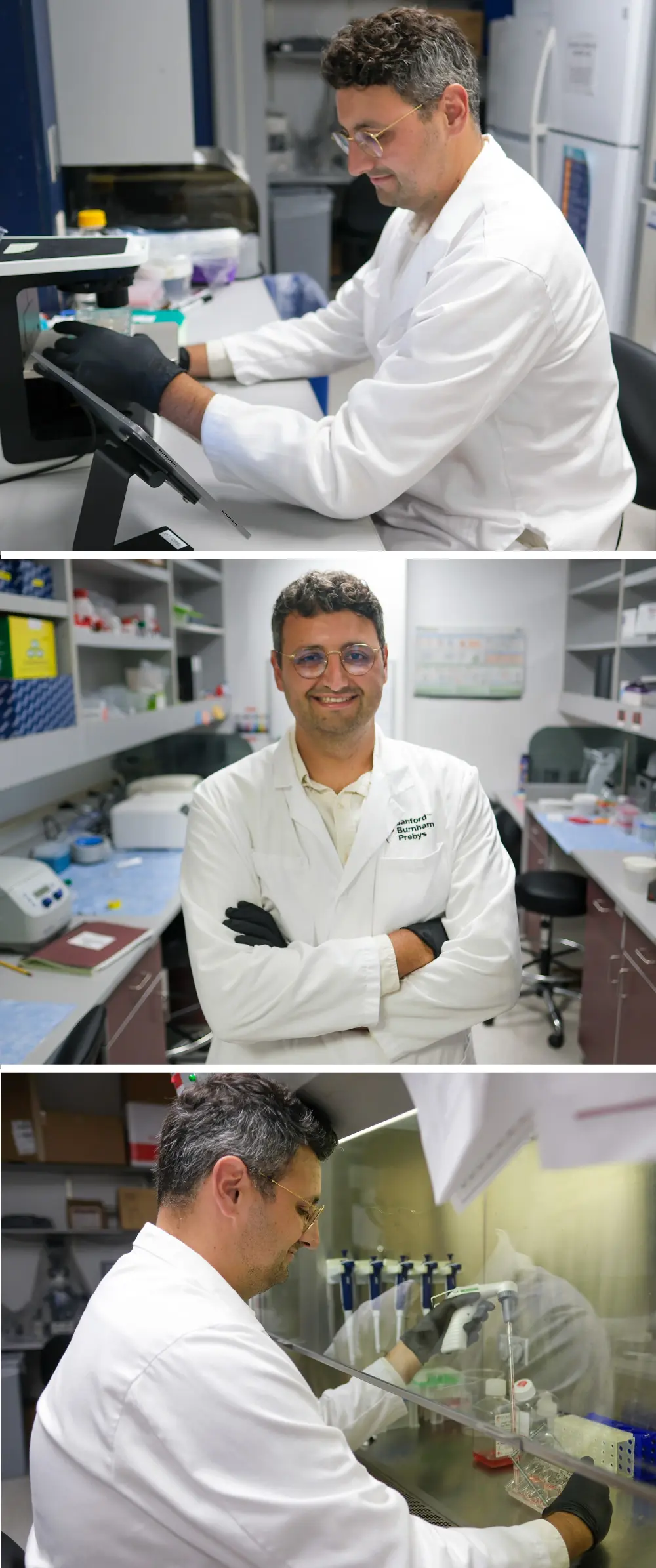 Bastien Cimarosti photo collage in the lab