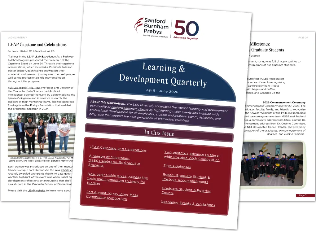 Learning & Development Chronicle FY26 Q4 first 3 pages